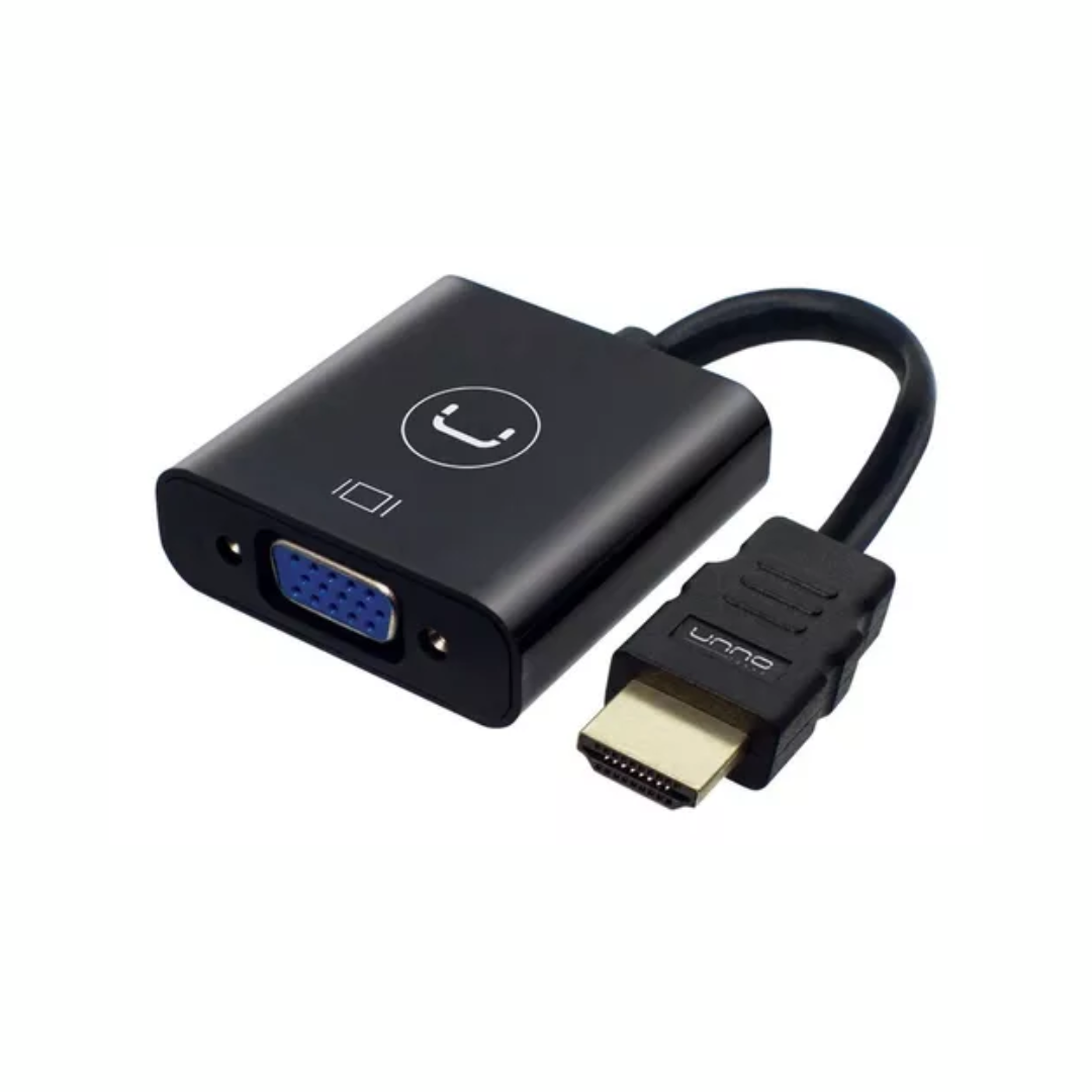 ADAPTADOR UNNO TEKNO HDMI MACHO VGA HEMBRA