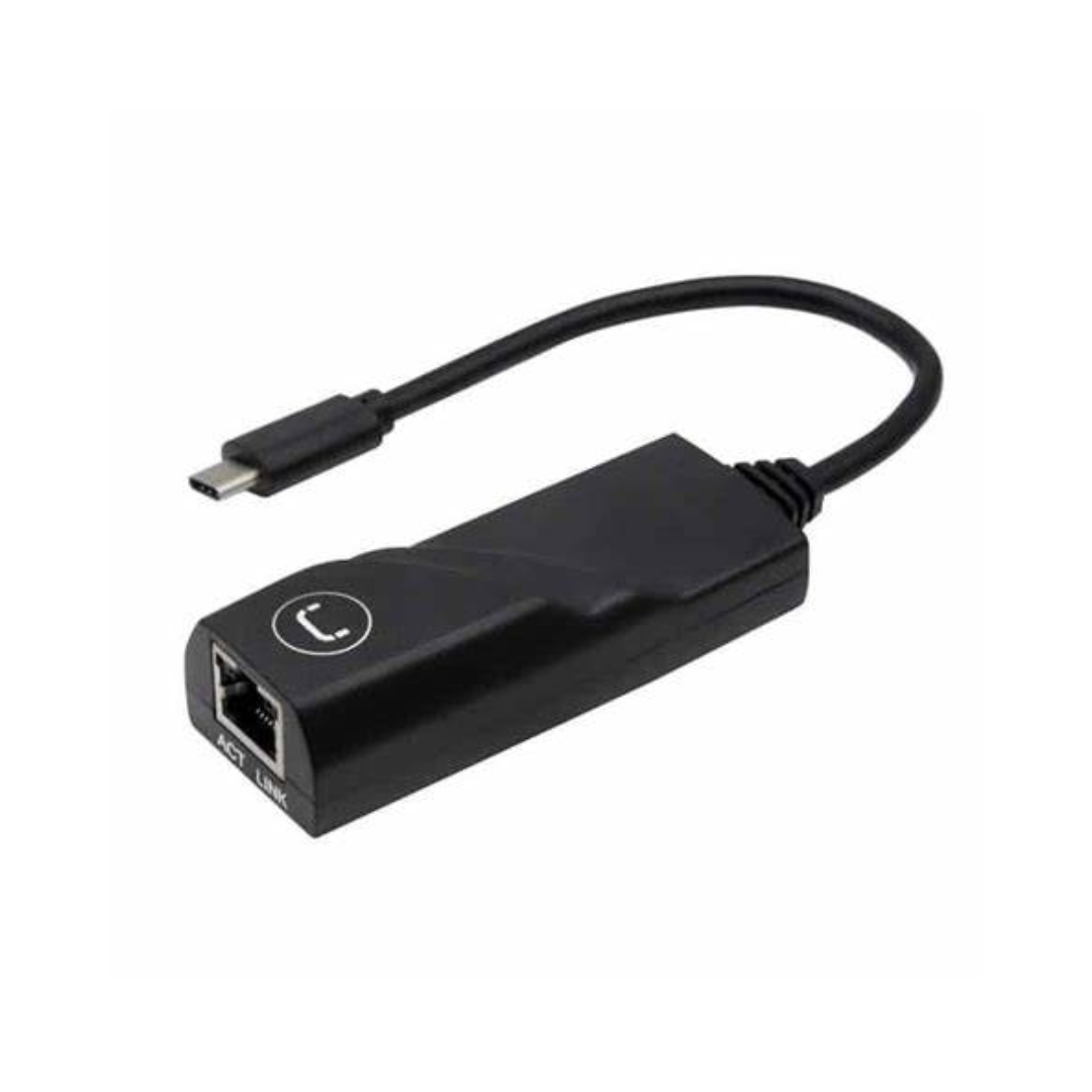 ADAPTADOR UNNO TEKNO TIPO C LAN ETHERNET 1GBPS CONECTIVIDAD