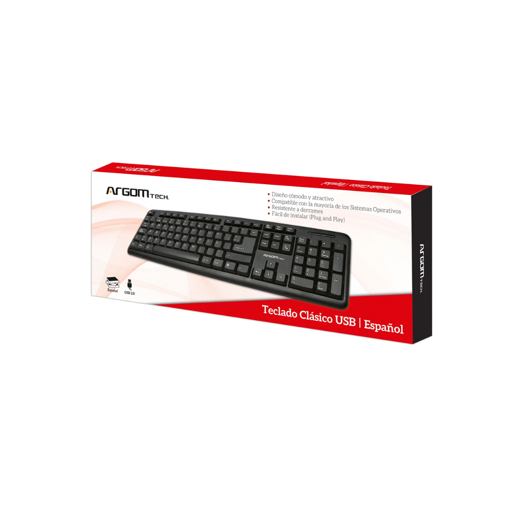 ARGOM KEYBOARD USB SPANISH CLASSIC