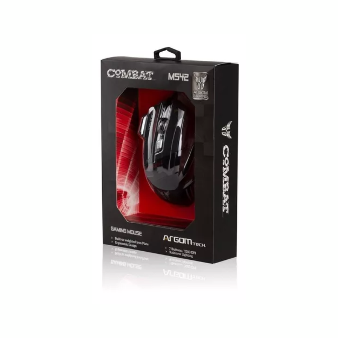 ARGOM GAMING MOUSE COMBAT RED