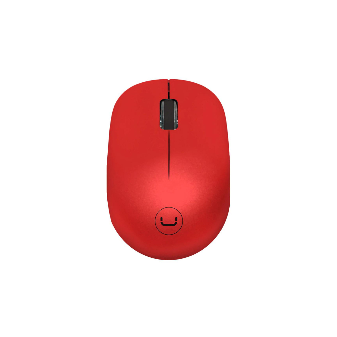 MOUSE UNNO TEKNO CURVES INALAMBRICO ROJO