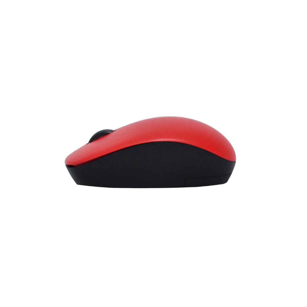 MOUSE UNNO TEKNO CURVES INALAMBRICO ROJO