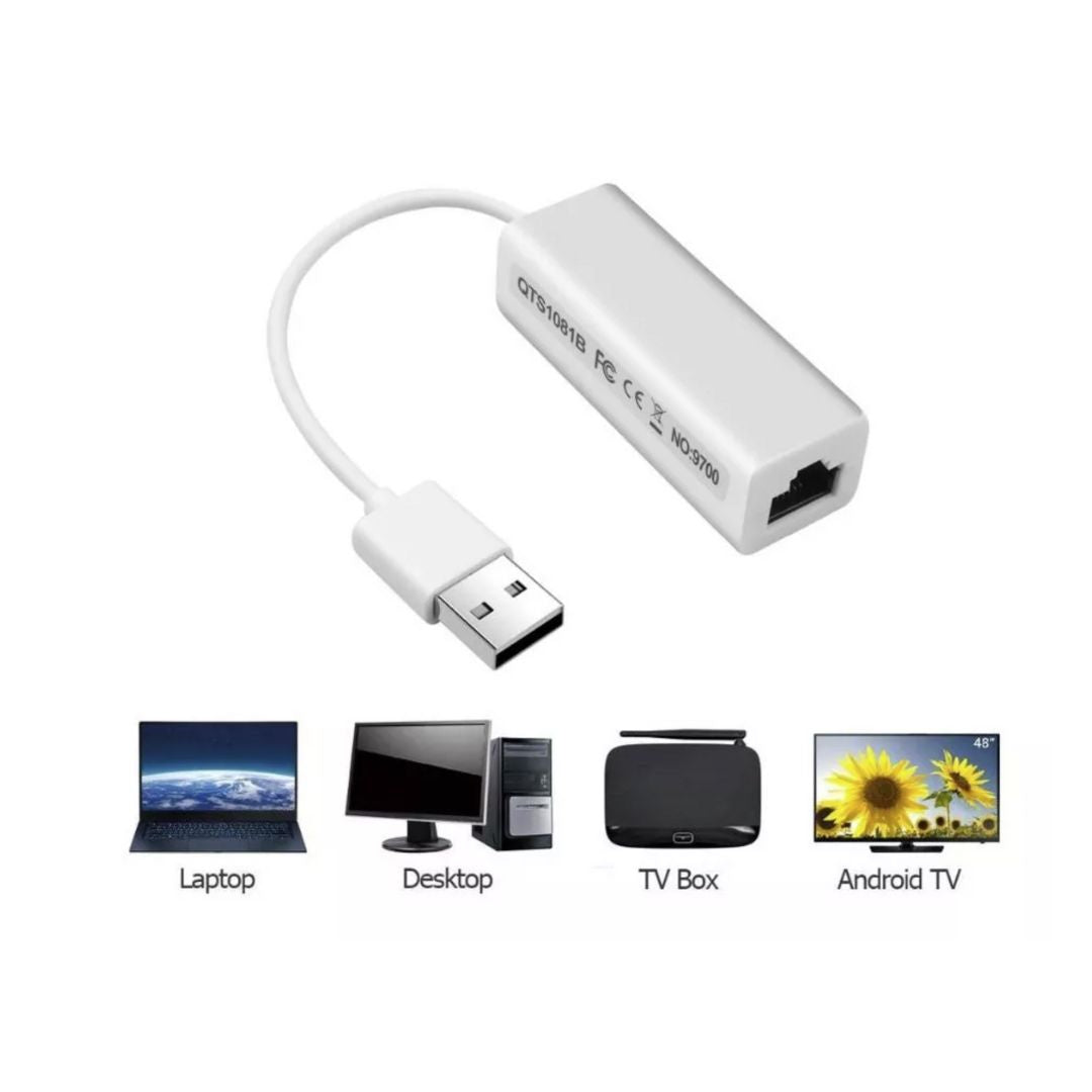 ADAPTADOR USB 2.0 A ETHERNET 10/100MBPS RJ45