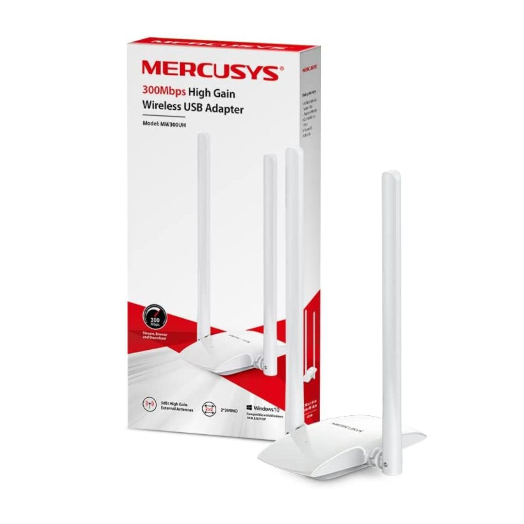 ADAPTADOR MERCUSYS USB INALAMBRICO 300MBPS