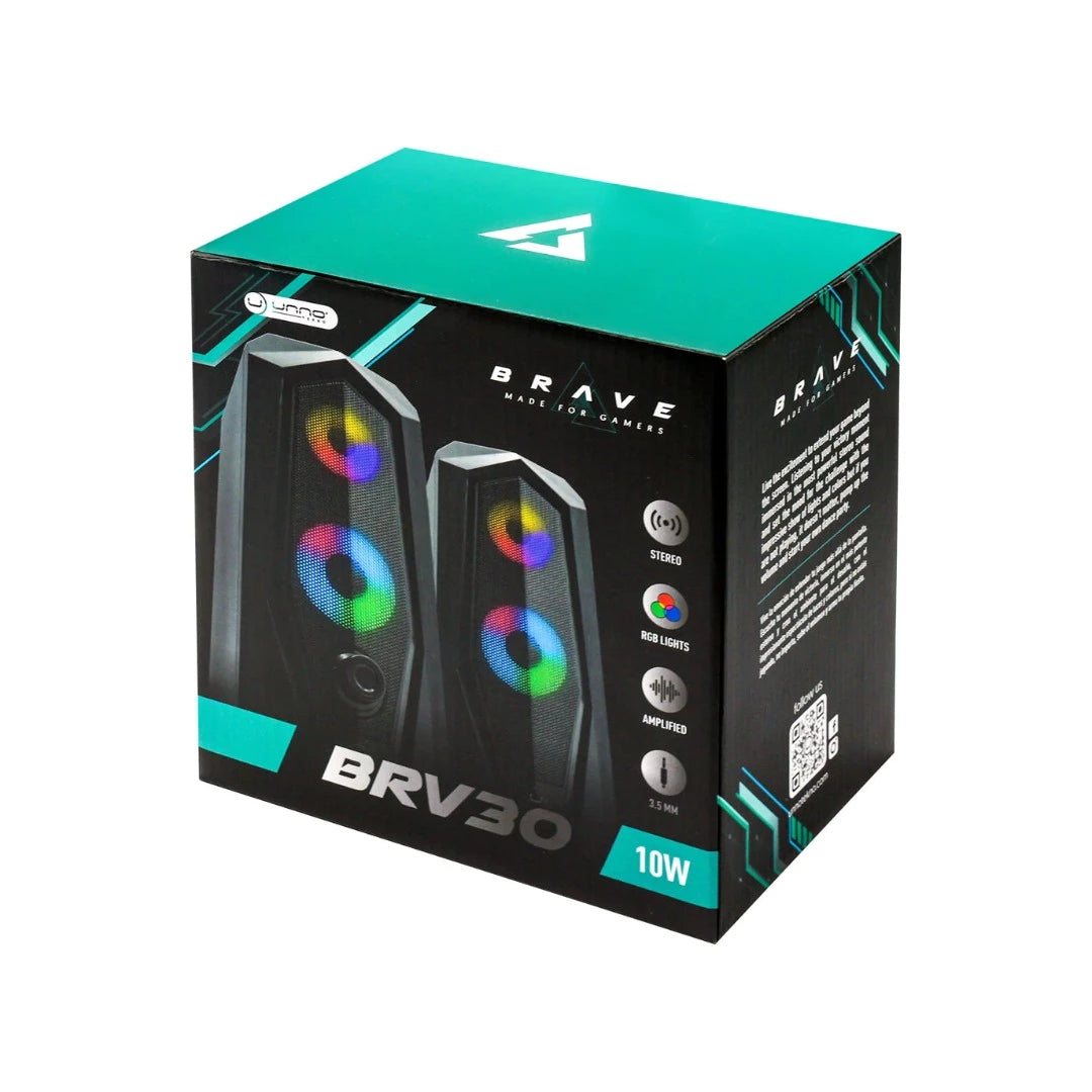 CORNETAS UNNO TEKNO SP9030BK BRV30 GAMING EST
