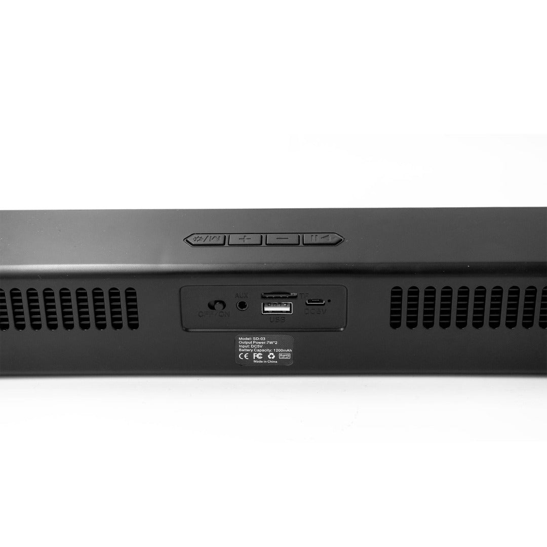 BARRA DE SONIDO UNNO TEKNO 17´ LUCES LED
