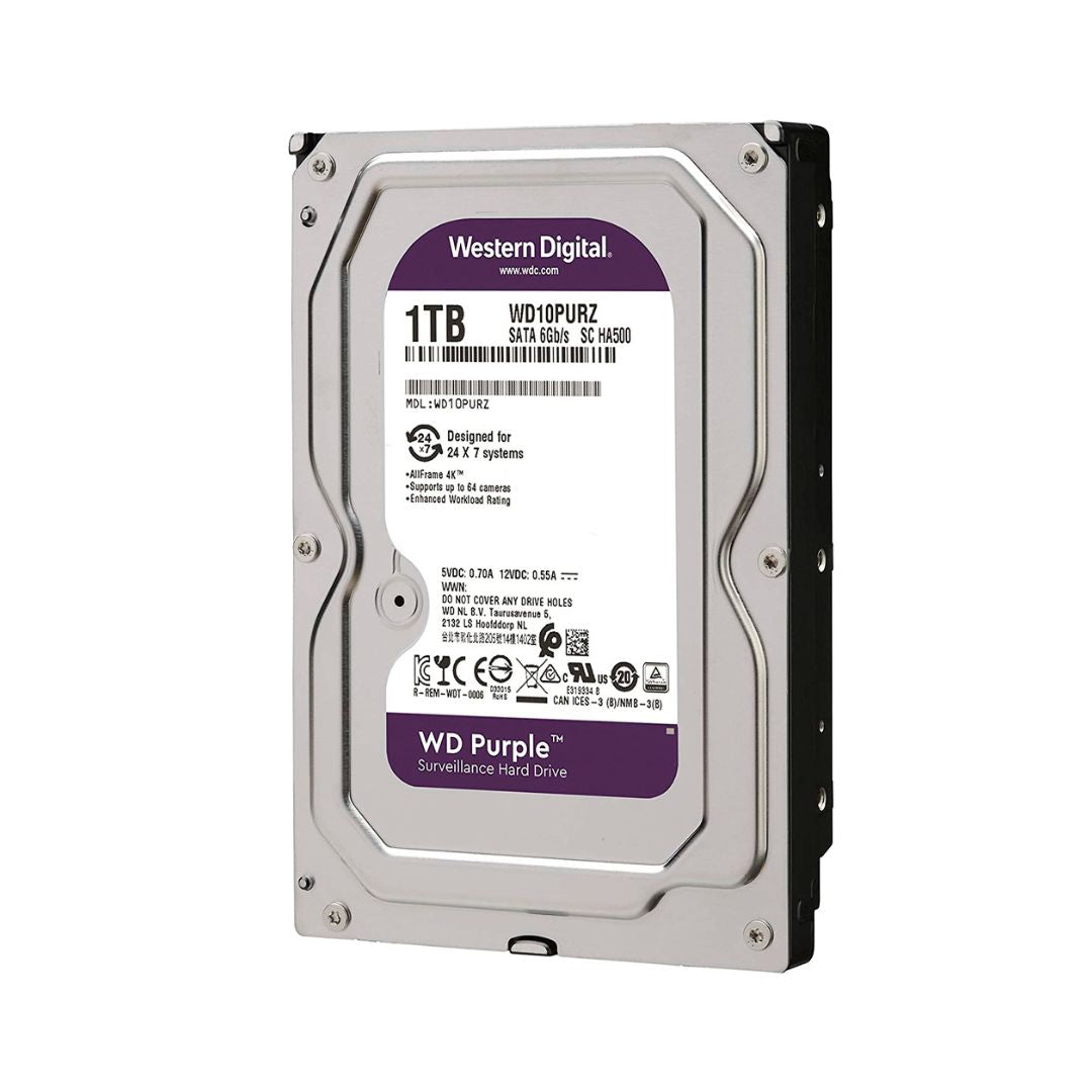 DISCO DURO WD PURPURA DVR-NVR 1TB 5400RPM SAT